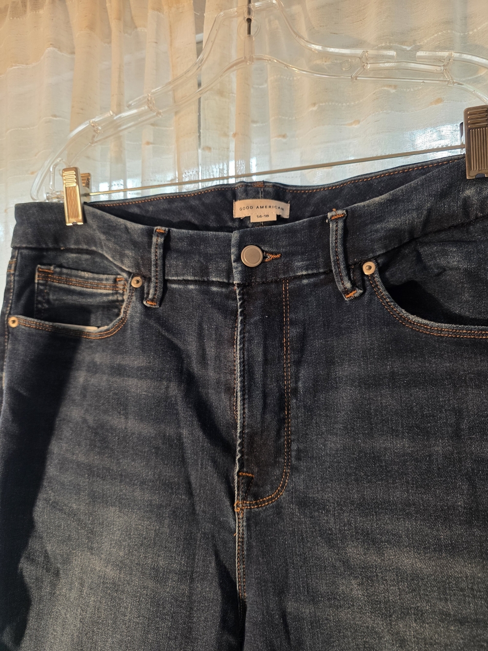 Good American Women’s Dark Blue Stretch Denim Jeans